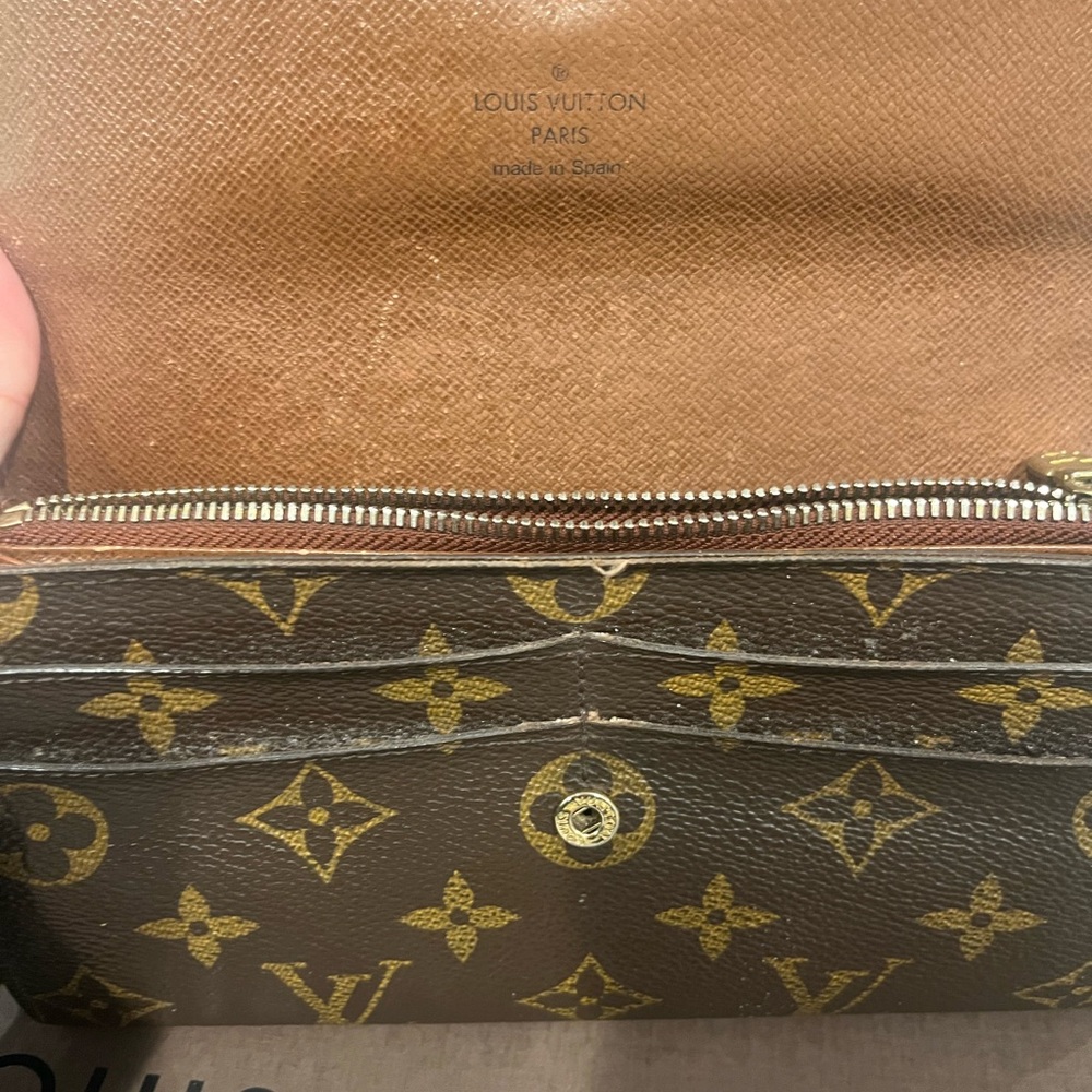 Louis Vuitton Monogram Brown Portefeuille Sarah Long Wallet - Picture 8 of 10
